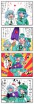  comic highres kawashiro_nitori space_adventure_cobra tatara_kogasa touhou translated translation_request yuzuna99 