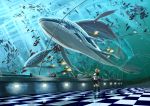  aquarium blonde_hair fish highres kagamine_len scorpion5050 solo vocaloid water whale 
