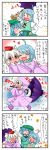  comic highres inubashiri_momiji kawashiro_nitori raincoat tatara_kogasa touhou translated translation_request yuzuna99 