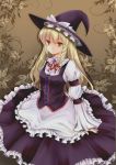  adapted_costume bad_id blonde_hair bow braid hair_bow hat highres iname kirisame_marisa long_hair single_braid solo touhou witch witch_hat yellow_eyes 
