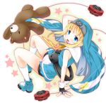  1boy blond_hair blue_eyes bridget_(guilty_gear) guilty_gear ratryu roger solo stuffed_animal teddy_bear toy trap yo-yo 