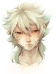  bad_id bust face hakuryuu_(inazuma_eleven) inazuma_eleven inazuma_eleven_(series) inazuma_eleven_go lips long_hair male realistic red_eyes shiro_(reptil) solo white_background 