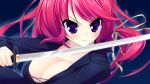  cleavage game_cg strawberry_feels sword weapon yoshiwo 