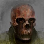  blood coat creepy death highres horror male marvel original red_skull skull solo teeth toron 