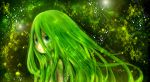  green green_eyes green_hair highres long_hair mari_(milkuro) milkuro nude original solo 