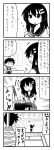  4koma ^_^ camera character_request closed_eyes comic eyes_closed hair_ornament hairclip minami_(colorful_palette) monochrome neckerchief niimi_haruka_(photokano) open_mouth photokano racket school_uniform serafuku short_hair skirt skirt_flip smile tennis_court tennis_net tennis_racket tied_up translated translation_request |_| 