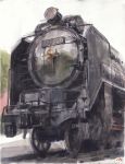  locomotive misawa_hiroshi no_humans original railroad_tracks steam_locomotive train 