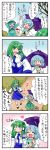  comic fourth_wall highres kawashiro_nitori kochiya_sanae tatara_kogasa touhou translated translation_request yuzuna99 