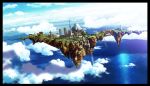  border city cloud floating_island highres island mountain no_humans original scenery scenic sky technoheart tenkuu_no_shiro_laputa 