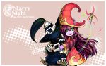  blush fairy green_eyes hat hoshinokaoru league_of_legends long_hair lulu_(league_of_legends) pix purple_hair purple_skin veigar witch_hat 