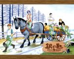  arakawa_hiromu bare_tree cart gin_no_saji gin_no_saji:_silver_spoon hachigen_yuugo hachiken_yuugo horse inada_tamako komaba_ichirou mikage_aki official_art pig piglet sack title_drop tokiwa_keiji towel_on_shoulders tree tree_stump wallpaper 