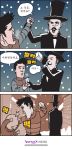  absurdres comic highres korean lee_sang_shin monocle snow tears translated 