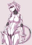  animal_ears breasts cat_ears highres nakagami_takashi short_hair simple_background solo 