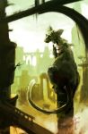  architecture creature feathers griffin ruins sue_keruna tail the_last_guardian trico_(character) 