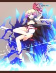  :d barefoot blonde_hair bloomers breasts feet gradient_hair hair_ribbon ichiyan is_that_so letterboxed looking_at_viewer multicolored_hair open_mouth purple_eyes purple_hair ribbon rumia skirt skirt_set smile soles solo touhou under_boob underboob violet_eyes youkai 