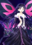  antenna_hair aoi_usagi bare_shoulders butterfly butterfly_wings elbow_gloves gloves hairband kuroyukihime long_hair open_mouth wings 