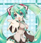  aji_paba breasts colored hatsune_miku long_hair looking_at_viewer open_mouth skirt smile solo twintails very_long_hair vocaloid 