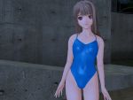  3d brown_hair illusion_homemate light red_eyes swimsuit tagme 