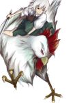  bird chicken konpaku_youmu riding silver_hair sword touhou weapon yoss yoss_3 