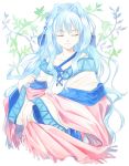  angelic_serenade arte_sema blue_hair closed_eyes long_hair traditional_media 