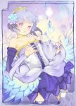  bare_shoulders boots choker crown gloves gwendolyn odin_sphere purple_eyes souka_(souspirit) thigh-highs thigh_boots thighhighs violet_eyes white_hair 