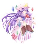  bow hat highres iganseijin long_hair patchouli_knowledge purple_eyes purple_hair ribbon touhou transparent_background violet_eyes 