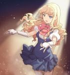  blue_eyes blue_hair dress gloves h2so4 hands jewelry long_hair macross macross_frontier sheryl_nome single_earring sketch 