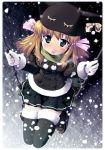  gloves hat loafers ribbon sad shoes snow swing tears thigh-highs thighhighs twintails winter zettai_ryouiki 