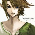  aikashouryou blue_eyes brown_hair close_up grin link lowres male nintendo pointy_ears smile solo the_legend_of_zelda twilight_princess typo 
