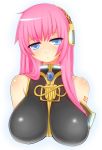  bare_shoulders breasts long_hair megurine_luka pink_hair solo torathi vocaloid 