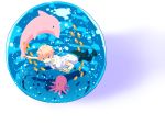  blonde_hair blue_eyes bubble curry_gohan dolphin fish haru_(tsuritama) male octopus short_hair solo tsuritama 