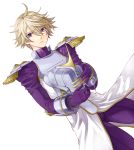  blonde_hair epaulettes fujinari_yuuki headwear_removed helmet helmet_removed ivan_karelin male power_suit purple_eyes short_hair sky_high solo superhero tiger_&amp;_bunny violet_eyes 