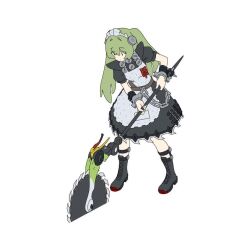 1girl circular_saw corin_wickes kofucchi long_hair maid twintails zenless_zone_zero