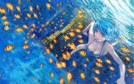  danann fish highres original red_eyes swimming underwater 
