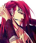  abarai_renji bleach hair_down long_hair male naktata red_hair redhead solo tattoo 