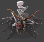  bone bow_(weapon) hakkyotyui minecraft skeleton skeleton_(minecraft) spider spider_(minecraft) spider_jockey weapon 