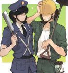  alternate_costume beard black_eyes black_hair dual_persona facial_hair hat jigen_daisuke lupin_iii male multiple_boys short_hair toujou_sakana 