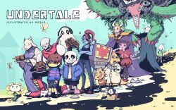  0_0 2017 2d 4girls 4others 6+boys absurdres alphys alternate_form ambiguous_gender animal animal_ears annoying_dog anthro aqua_background arachnid armor arthropod arthropod_girl artist_name asgore_dreemurr asriel_dreemurr asriel_dreemurr_(god_of_hyperdeath) barefoot beard black_eyepatch black_hair black_pants black_sclera black_shorts black_tank_top blonde_hair blue_jacket blue_pants blue_shorts blue_skin blue_sweater body_fur boots bow box brothers brown_hair brown_shoes brown_shorts buck_teeth bug butterfly cape chara_(undertale) child claws coat colored_sclera colored_skin colored_teeth copyright_name cousins creature crossed_arms cup digital_media dog double_horizontal_stripe droopy_ears ear_fins everyone extra_arms extra_eyes extra_mouth eyepatch facial_hair fangs female fins fish fish_girl floppy_ears flower flowey_(undertale) food frisk_(undertale) full_body fur-trimmed_jacket fur_trim furry furry_female furry_male ghost gloves goat goat_boy goat_ears goat_girl goat_horns green_eyes green_sweater hair_bow hands_in_pockets head_fins height_difference high_ponytail highres holding holding_cup holding_food holding_microphone holding_plate horizontal-striped_clothes horns human humanoid in_box jacket jeans lab_coat lizard lizard_girl lizard_tail long_hair long_sleeves lying male mammal mettaton mettaton_(box) microphone monster monster_boy monster_girl monster_kid_(undertale) mozer muffet multiple_animal_ears multiple_boys multiple_girls multiple_others napstablook non-humanoid_robot on_one_knee on_stomach open_clothes open_jacket pants papyrus_(undertale) pasta photoshop_flowey pie pink_slippers pink_stripes plant ponytail puffy_short_sleeves puffy_shorts puffy_sleeves purple_skin rectangular_eyewear red_boots red_bow red_cape red_claws red_gloves red_hair reptile reptile_girl reptile_tail robot robot_boy sans_(undertale) scalie sharp_teeth shirt shoes short_hair short_twintails shorts siblings simple_background single_horizontal_stripe single_vertical_stripe skeleton slippers slit_pupils solid_circle_eyes solid_eyes spaghetti spider spider_girl standing striped_clothes striped_shirt striped_shorts striped_sleeves striped_sweater sweater tail tank_top teacup teeth television_screen temmie text toriel twintails two-tone_sweater undead undertale undyne utdr_(toby_fox) vertical-striped_clothes vertical-striped_shorts walking wheel white_armor white_coat white_dog white_fur white_gloves white_horns white_shirt white_stripes yellow_butterfly yellow_flower yellow_sclera yellow_shirt yellow_skin yellow_stripes yellow_teeth zipper 
