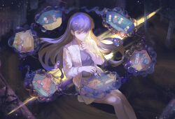  1girl absurdres bang_dream! bang_dream!_it's_mygo!!!!! black_hair black_shirt chihaya_anon closed_mouth commentary commission dated earrings floating_hair grey_skirt hanasakigawa_school_uniform haneoka_school_uniform highres jacket jewelry kaname_raana long_hair misumi_uika mole mole_under_eye mygo!!!!!_(bang_dream!) mygo!!!!!_logo_(bang_dream!) nagasaki_soyo open_clothes open_jacket school_uniform second-party_source shiina_taki shirt skirt takamatsu_tomori textless_version violet_eyes wb_yimo white_jacket 