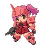  gundam maro-n mecha_musume mobile_suit_gundam zaku_ii 