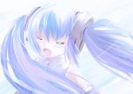  blush closed_eyes eyes_closed hatsune_miku hatsune_miku_(append) highres long_hair open_mouth solo twintails vocaloid vocaloid_append yume_shokunin 