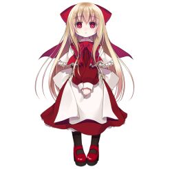  1girl apron black_socks blonde_hair capelet commentary_request crote doll dress fairy_wings full_body hair_ribbon large_variant_set long_sidelocks long_sleeves looking_at_viewer puffy_long_sleeves puffy_sleeves red_dress red_eyes red_ribbon red_shoes ribbon shanghai_doll shoes sidelocks simple_background socks solo tachi-e touhou transparent_background variant_set white_apron white_capelet wings 