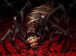  kurodani_yamame kurodani_yamame_(spider) mazeran monster_girl multiple_legs open_mouth red_eyes spider spider_girl spider_web touhou web 