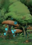  a&#039;j a'j bangs fantasy gnome lantern lowres mushroom nature original salamander scenery 