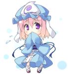  covering covering_face covering_mouth pink_hair purple_eyes saigyouji_yuyuko sandals short_hair sleeves_past_wrists solo t-ray tears touhou triangular_headpiece violet_eyes 