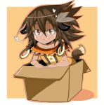  beast_king_(sekaiju) box brown_hair cardboard_box heart in_box in_container kuzu_kow sekaiju_no_meikyuu sekaiju_no_meikyuu_3 tail 