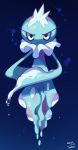  dated frillish looking_at_viewer monoka no_humans pokemon pokemon_(game) pokemon_bw red_eyes signature solo underwater 