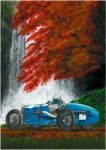  bugatti_type_54 car highres jakee-sgn motor_vehicle nature no_humans scenery vehicle water waterfall 