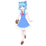  basket cirno hak highres looking_at_viewer solo touhou white_background 