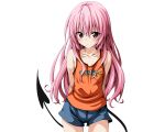  blush long_hair nana_asta_deviluke pink_hair tail to_love-ru to_love_ru toshi5765 transparent 